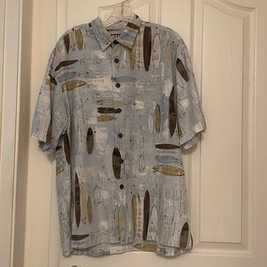 Kahala Surfboard Shaping Room Aloha Shirt